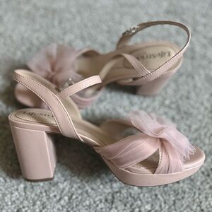 Life Stride Women's Blush Pink Block Heel Sandals